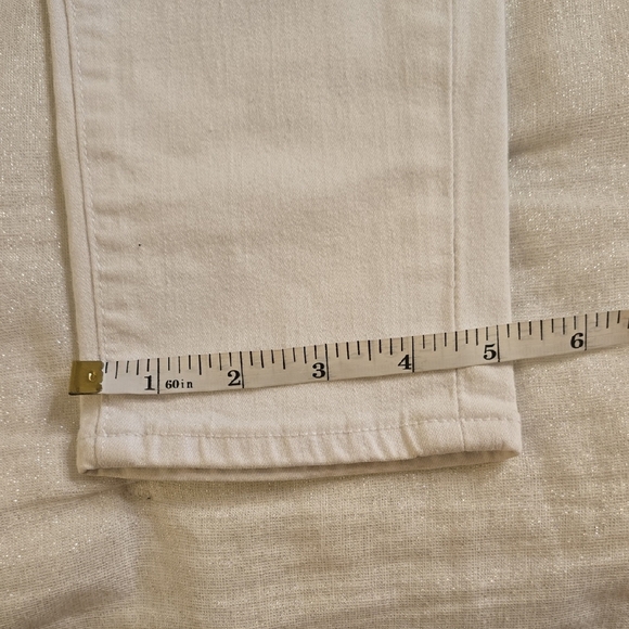 PAIGE Skyline Peg White Skinny Jeans Sleek Fit - Picture 7 of 12